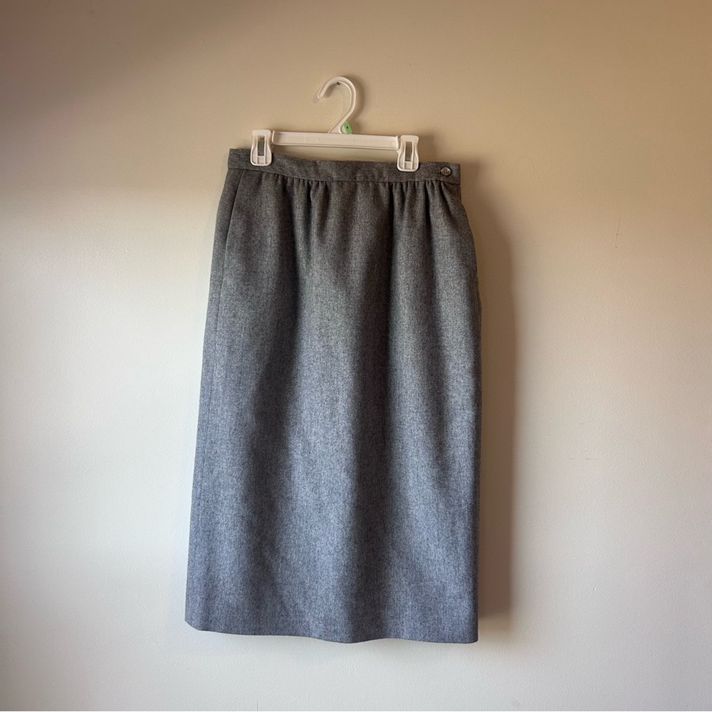 Pendleton Classic Gray Pencil Skirt